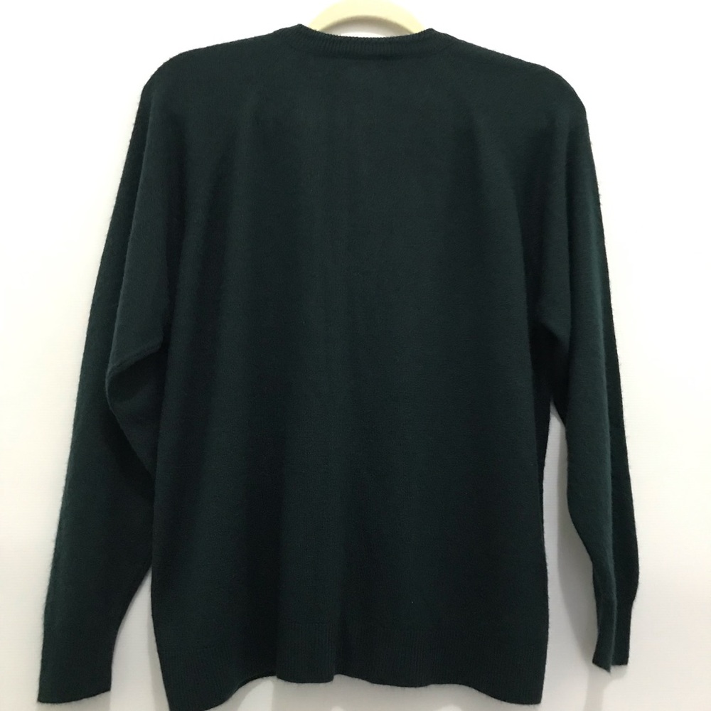 Designers Original Luxelon Dark Green Sweater Size XL - Picture 3 of 5